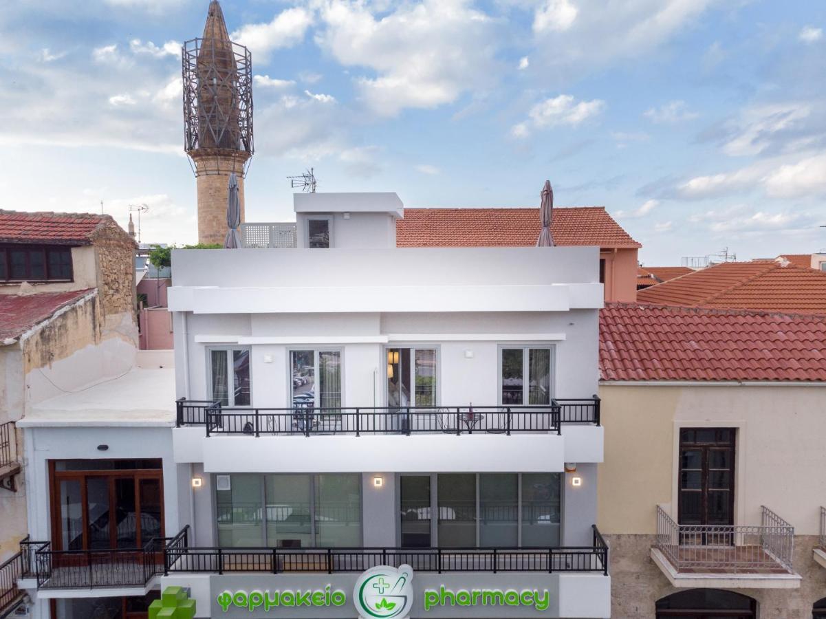 White & Gray Apartment Ретимно Экстерьер фото
